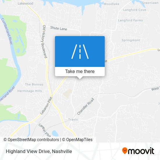 Mapa de Highland View Drive