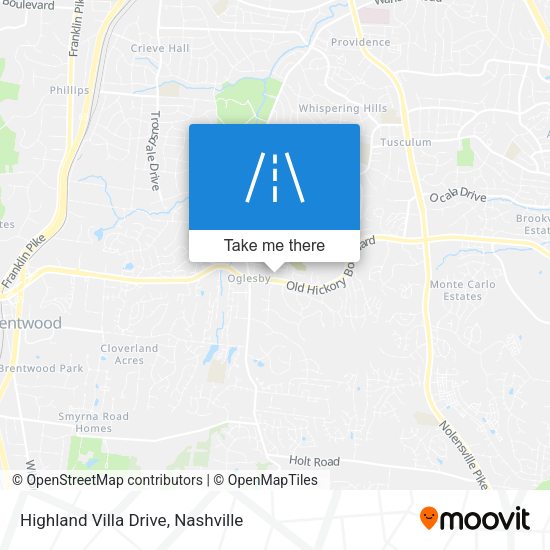 Mapa de Highland Villa Drive