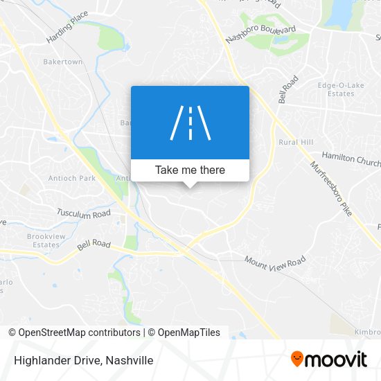 Mapa de Highlander Drive