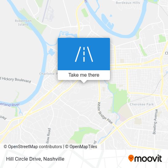 Hill Circle Drive map