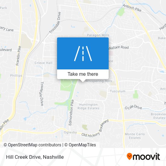 Mapa de Hill Creek Drive