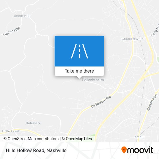Mapa de Hills Hollow Road