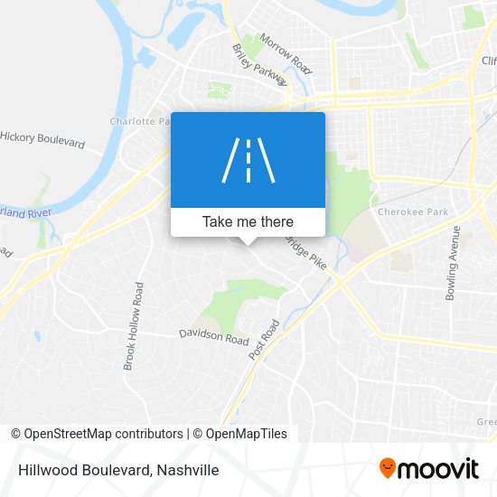 Hillwood Boulevard map