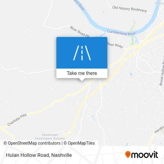 Hulan Hollow Road map