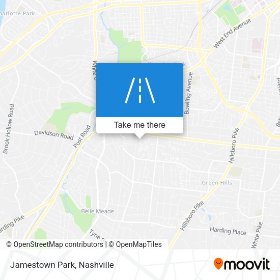 Mapa de Jamestown Park