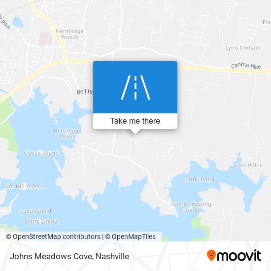 Johns Meadows Cove map