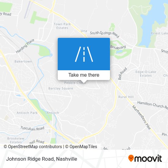 Mapa de Johnson Ridge Road