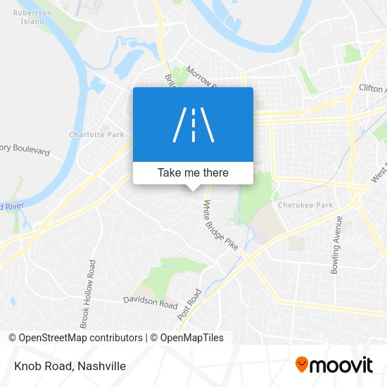 Mapa de Knob Road