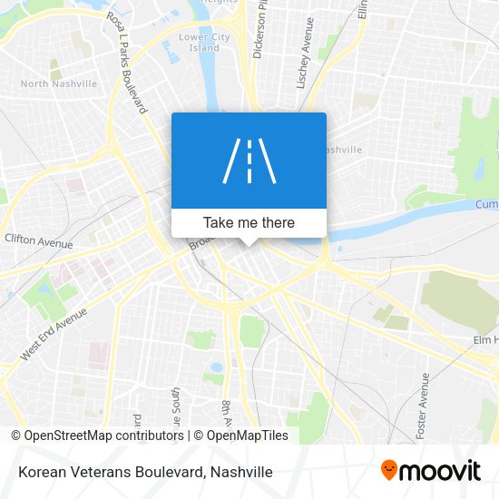 Korean Veterans Boulevard map