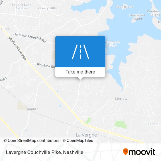 Mapa de Lavergne Couchville Pike