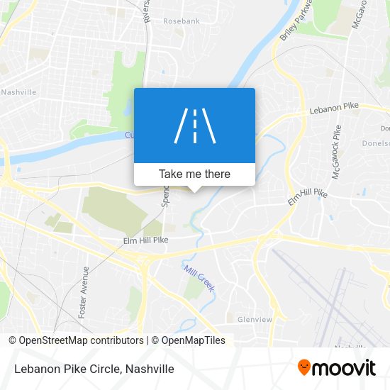 Lebanon Pike Circle map