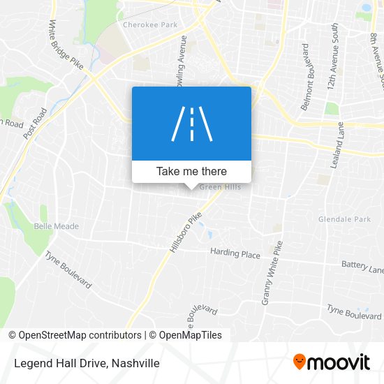 Legend Hall Drive map