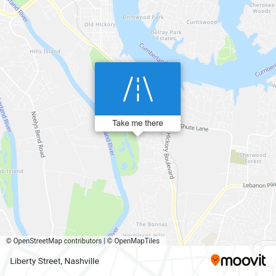 Liberty Street map