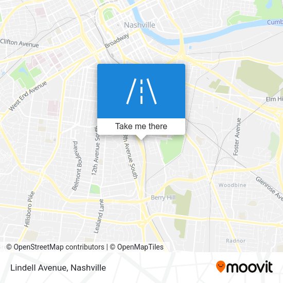 Mapa de Lindell Avenue