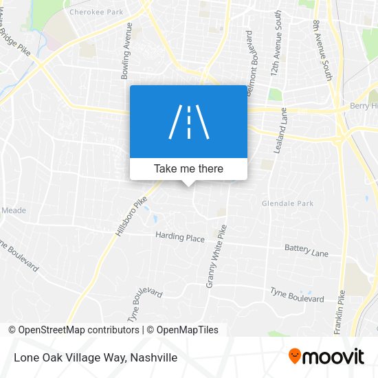Lone Oak Village Way map