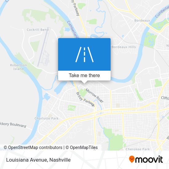 Mapa de Louisiana Avenue