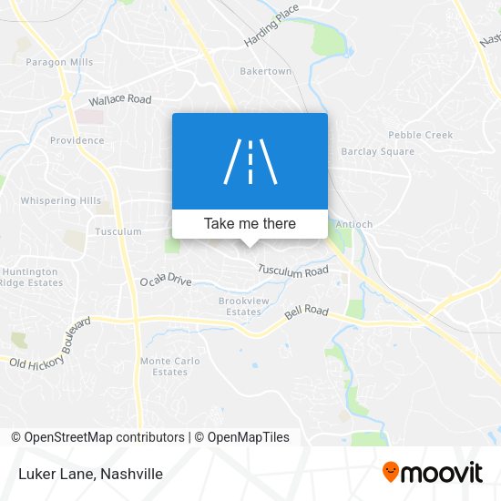 Mapa de Luker Lane