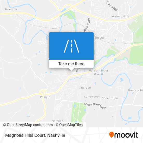 Mapa de Magnolia Hills Court