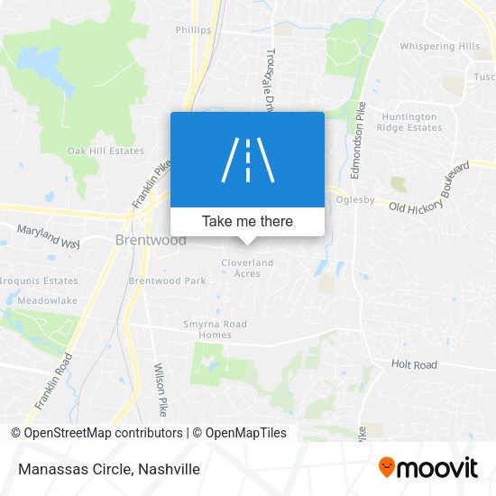 Manassas Circle map