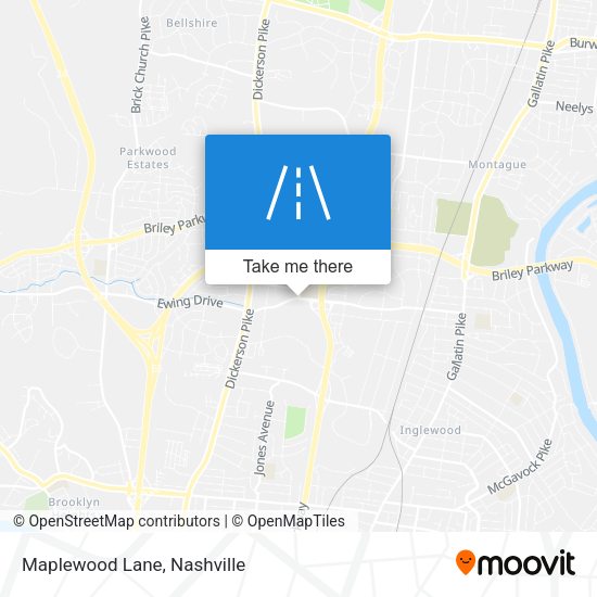 Maplewood Lane map