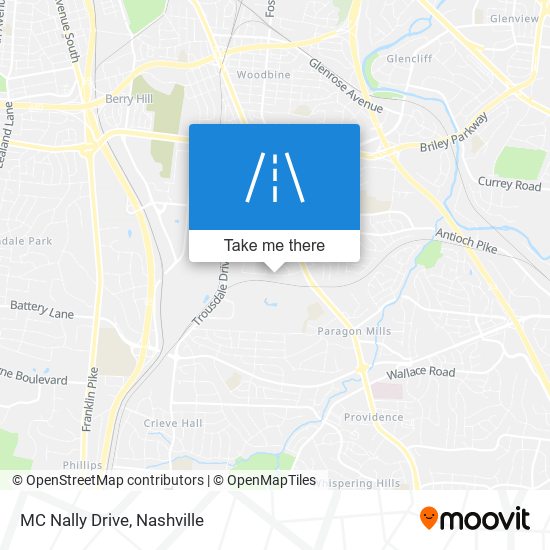 MC Nally Drive map