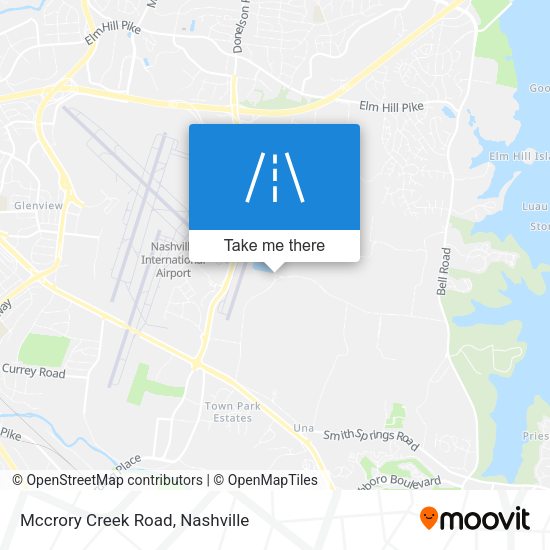 Mccrory Creek Road map