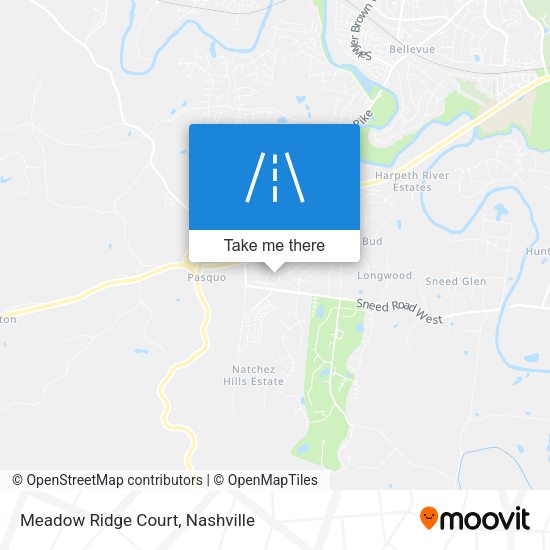 Mapa de Meadow Ridge Court