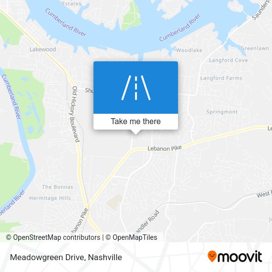 Meadowgreen Drive map