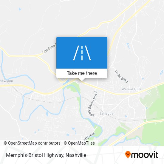 Memphis-Bristol Highway map