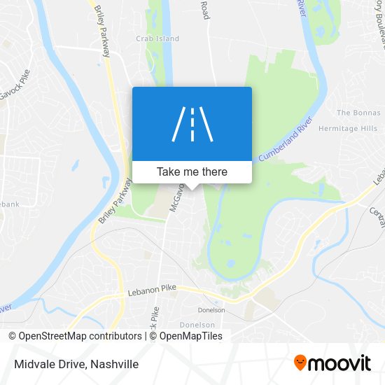 Mapa de Midvale Drive