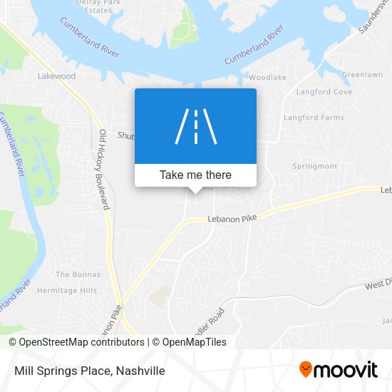 Mapa de Mill Springs Place