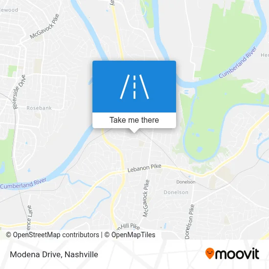 Modena Drive map