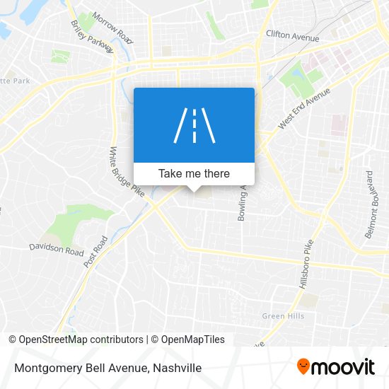 Mapa de Montgomery Bell Avenue