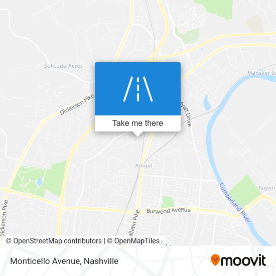 Monticello Avenue map