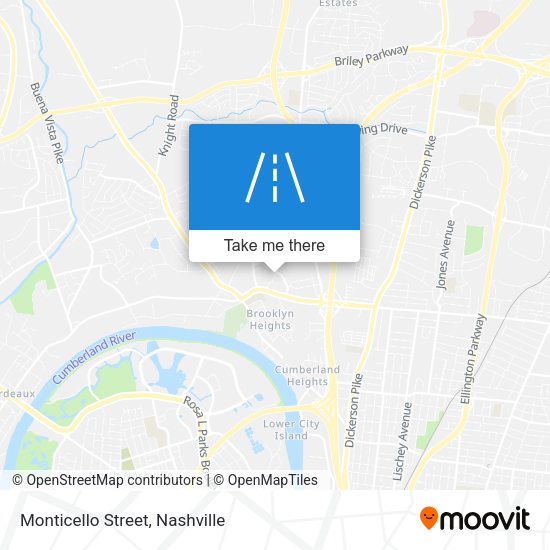 Mapa de Monticello Street