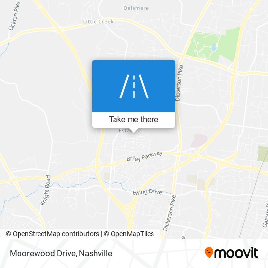 Moorewood Drive map