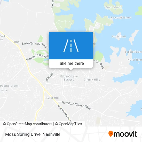 Moss Spring Drive map