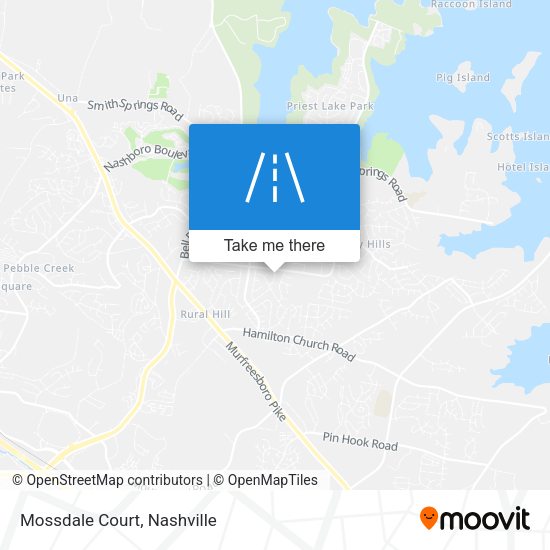 Mapa de Mossdale Court