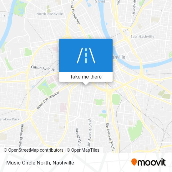 Mapa de Music Circle North