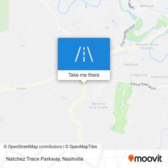 Natchez Trace Parkway map