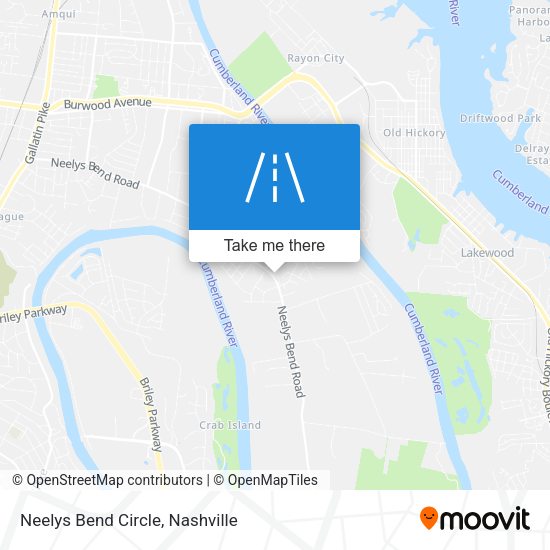 Neelys Bend Circle map