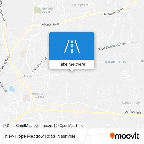 New Hope Meadow Road map