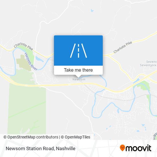 Newsom Station Road map