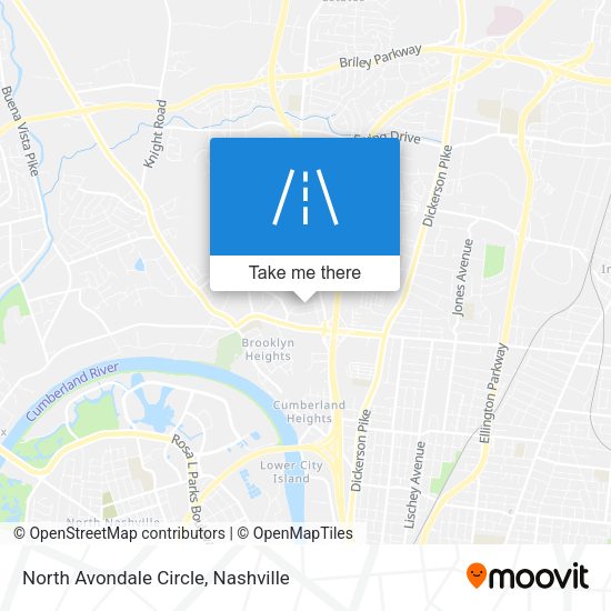 Mapa de North Avondale Circle