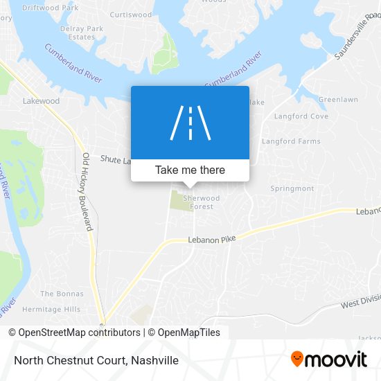North Chestnut Court map