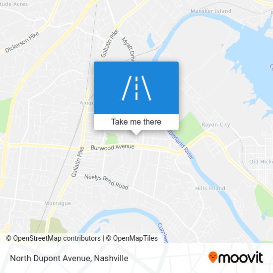 North Dupont Avenue map