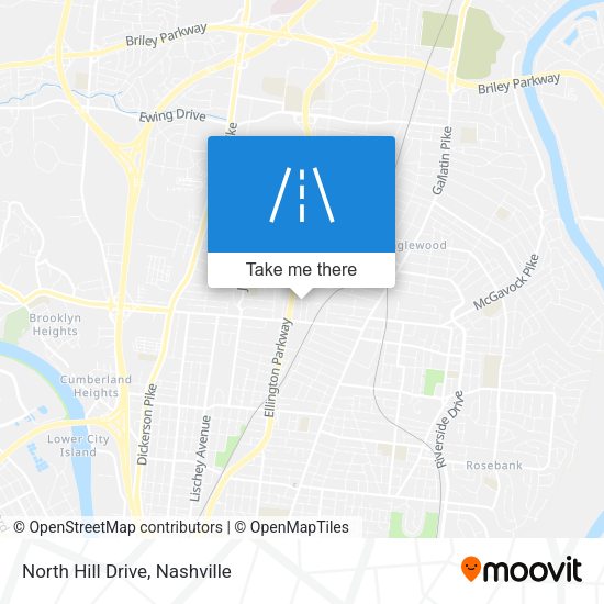 Mapa de North Hill Drive