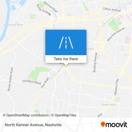 North Kenner Avenue map