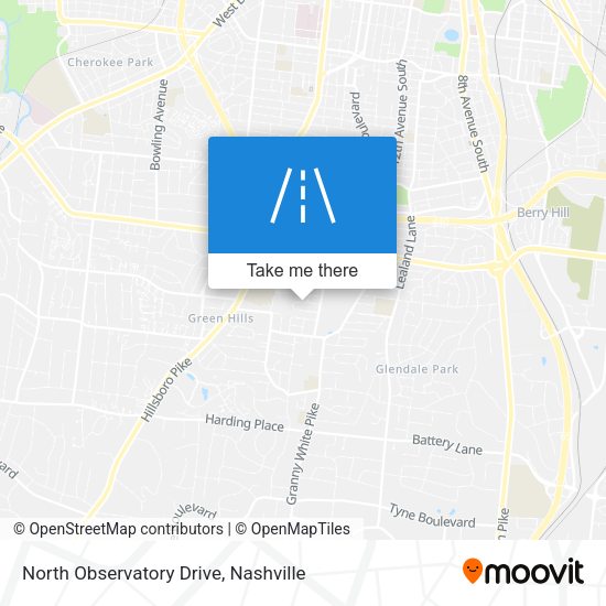 North Observatory Drive map
