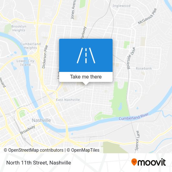 Mapa de North 11th Street